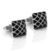 bouton de manchette homme noir