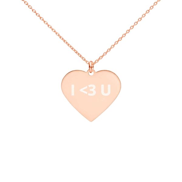 engraved silver heart chain necklace 18k rose gold coating default 62a87ef1d3ad4