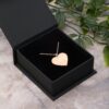 engraved silver heart chain necklace 18k rose gold coating lifestyle 62a87ef1d3766