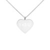 engraved silver heart chain necklace white rhodium coating default 62a87ef1d3b4f