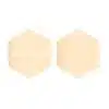 sterling silver hexagon stud earrings 24k gold both 62b43c343cdff