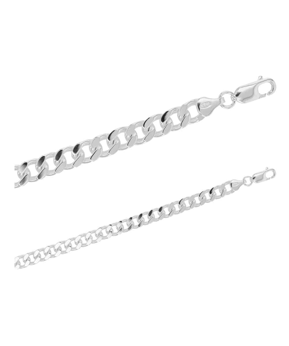 bracelet leo homme maille gourmette en argent