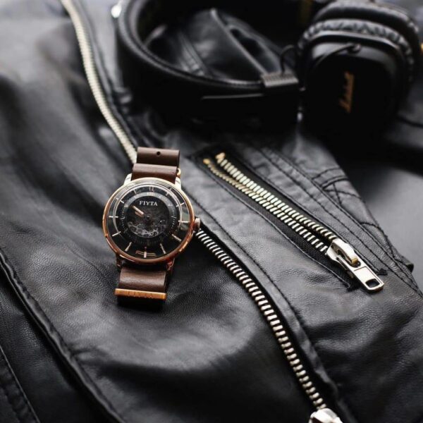 MONTRE FIYTA 3D-TIME SKELETON ROSE GOLD