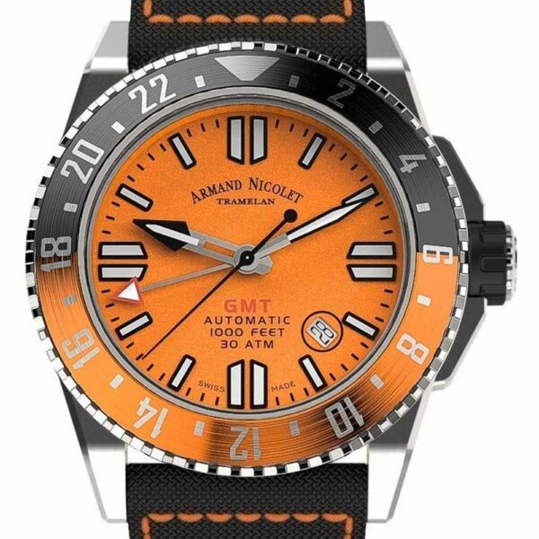 Armand Nicolet JSS Super Sport GMT A486HOA OR P0668NO8 Conteenium 2 1