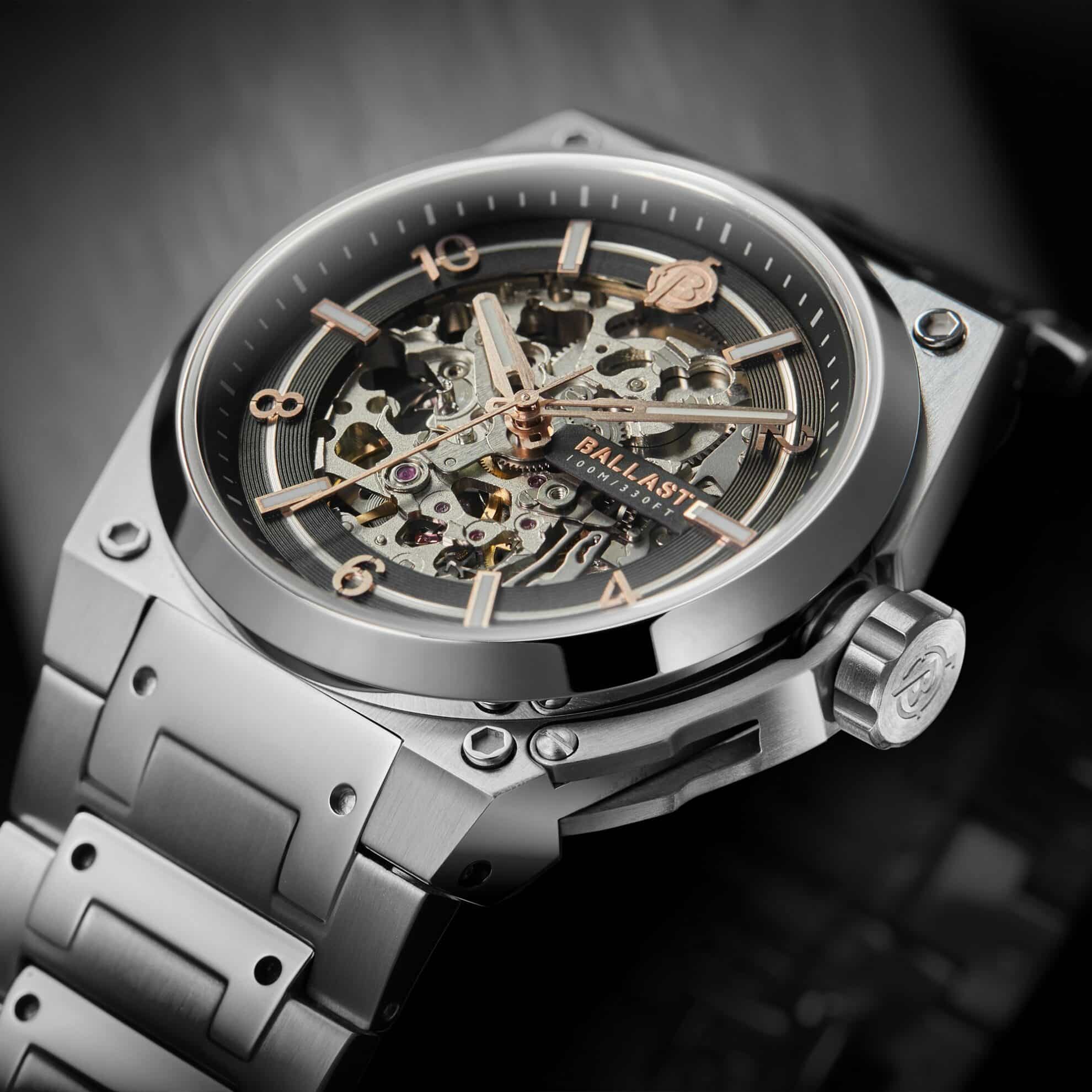 Montre BALLAST VALIANT OFFICER BLACK ROSE BL314411