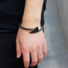 Bracelet Clou de coeur Onyx Gris Conteenium 2