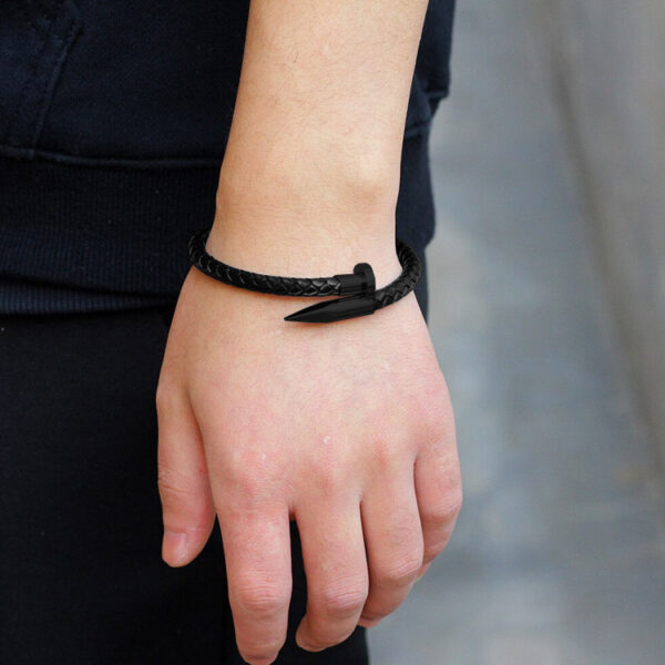 Bracelet Clou de coeur Onyx Noir Conteenium 2
