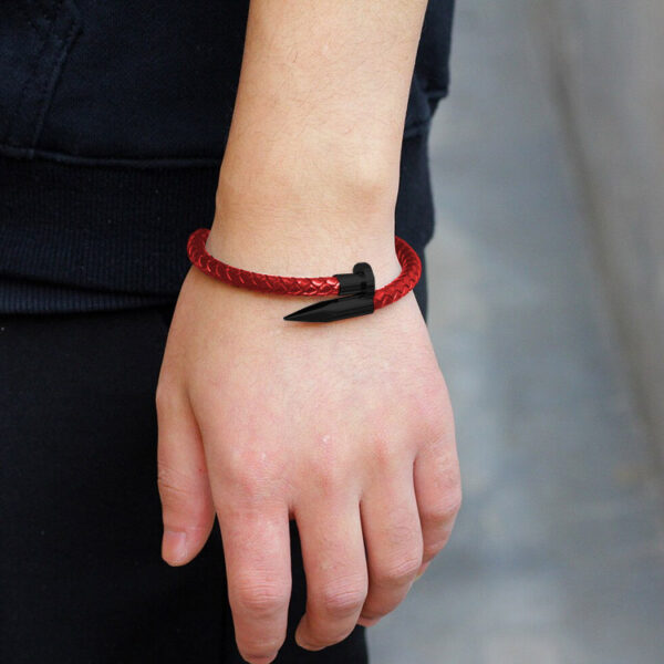 Bracelet Clou de coeur Onyx RougeClair Conteenium 2