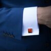 Cufflinks for men Red