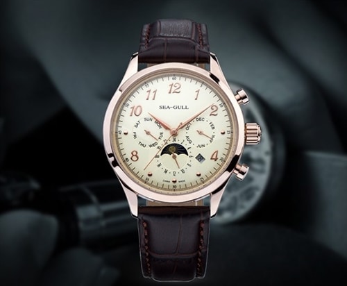 MONTRE SEA-GULL SUN AND MOON