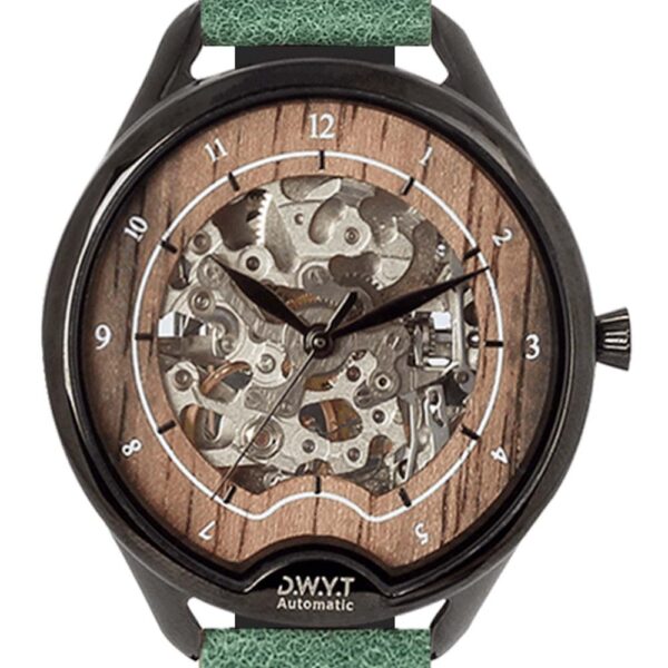 Dwyt ODYSSEY BLACK CUIR GRAINE Emeraude Conteenium 2