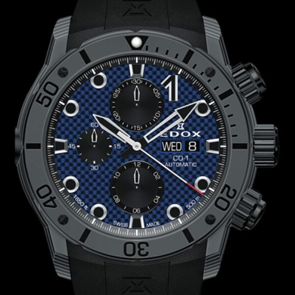 Edox Co 1 Carbon Chronograph 01125 CLNGN BUNN Conteeniumium 2
