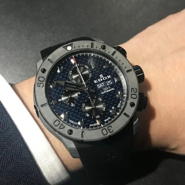 Edox Co 1 Carbon Chronograph 01125 CLNGN BUNN Conteeniumium 3