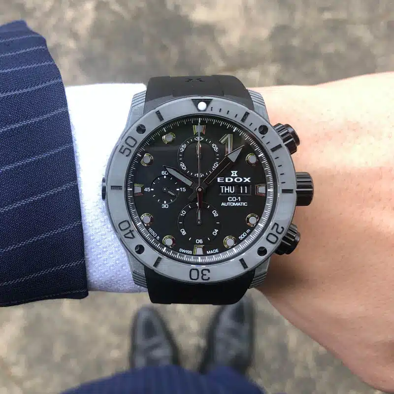 Edox Co 1 Carbon Chronograph 01125 CLNGN NING Conteeniumium 3