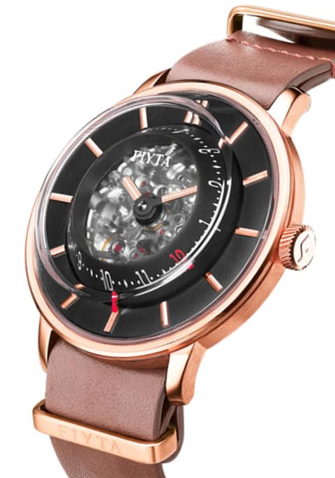 MONTRE FIYTA 3D-TIME SKELETON ROSE GOLD