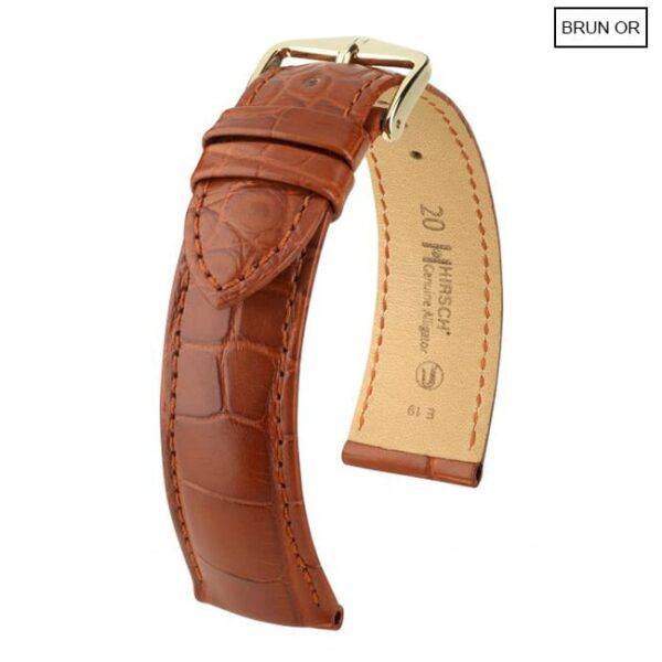 HIRSCH GENUINE ALLIGATOR brunor1