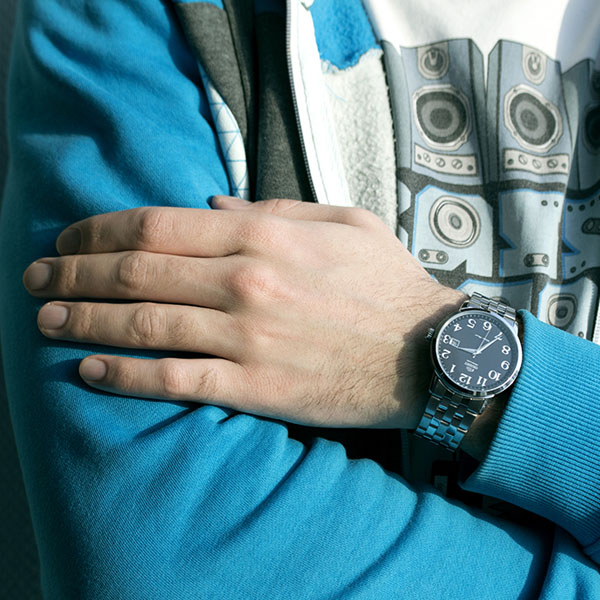 MONTRE ORIENT SYMPHONY BLACK SILVER COLLECTION