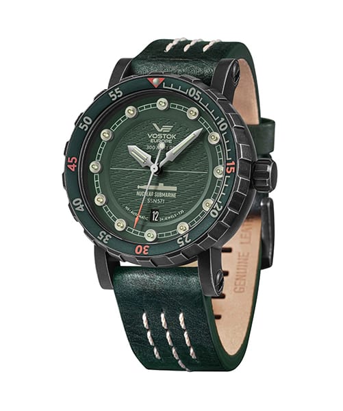 MONTRE MONTRE VOSTOK-EUROPE NUCLEAR SUBMARINE SSN-571 VERT