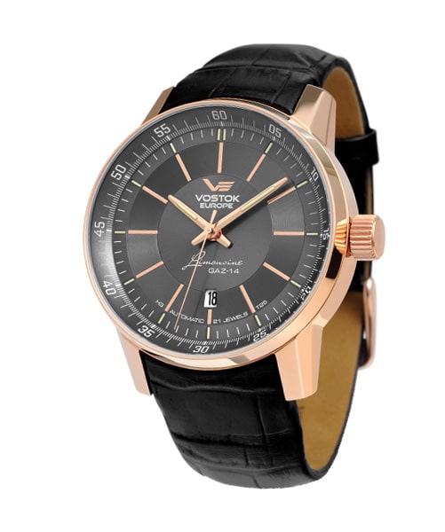 MONTRE VOSTOK-EUROPE GAZ 14 LIMOUSINE NOIR OR