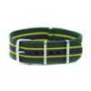 NATO NYLON VERT JAUNE BLEU