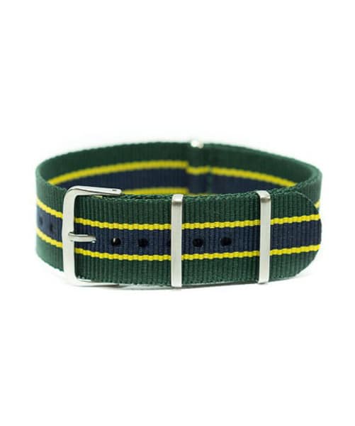 NATO NYLON VERT JAUNE BLEU