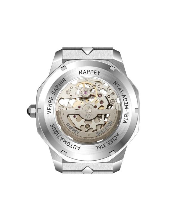 Nappey Back Skeleton Silver Blac