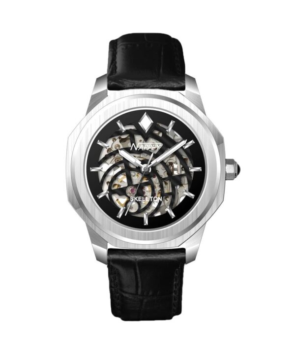 Nappey Skeleton Silver and Black SteelNY41 AD1XM 1B1A