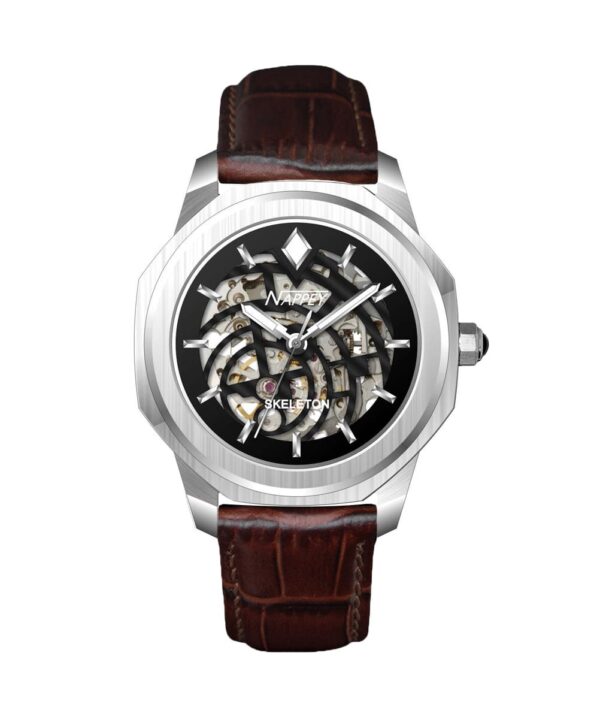 Nappey Skeleton Silver and Black SteelNY41 AD1XM 1B3A