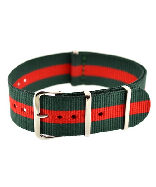NATO NYLON VERT ROUGE VERT