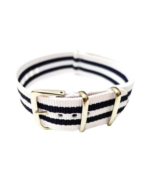 Nato nylon White blue White