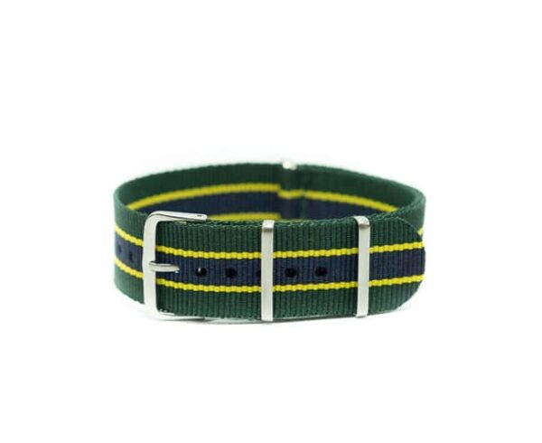 NATO NYLON VERT JAUNE BLEU