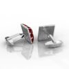 Red cufflink
