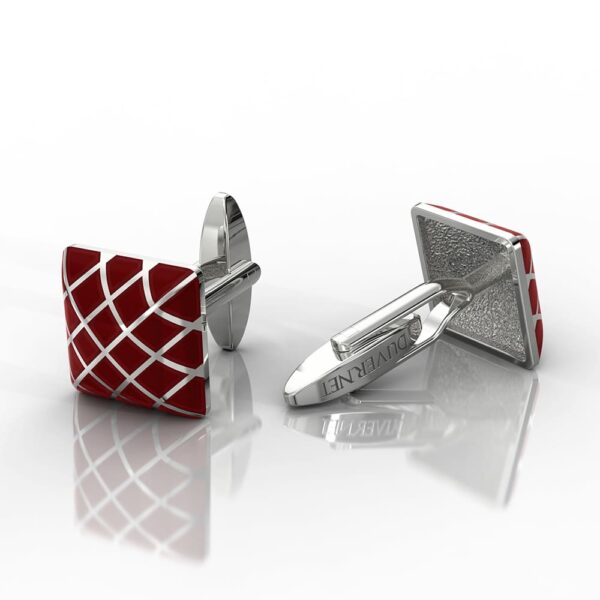 Red cufflinks man