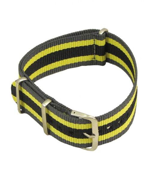 NATO NYLON VERT JAUNE NOIR