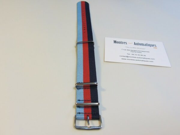 NYLON NATO MARINE ROUGE CIEL