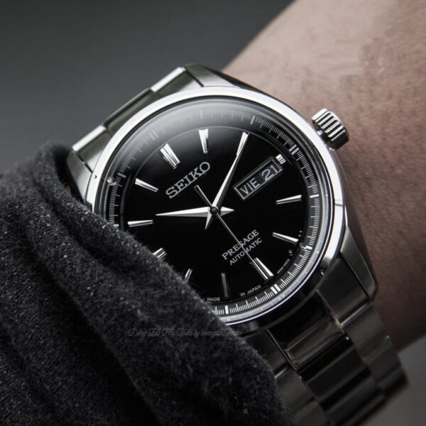 MONTRE SEIKO PRESAGE BLACK STEEL