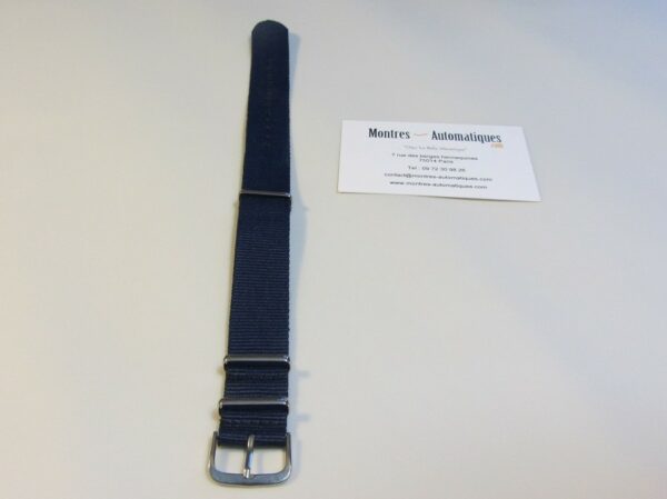 BRACELET NYLON NATO BLEU MARINE