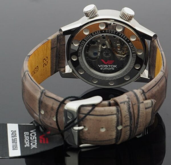 MONTRE VOSTOK-EUROPE GAZ 14 LIMOUSINE DUALTIME MARRON