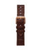 Bracelet nappey cuir maron or