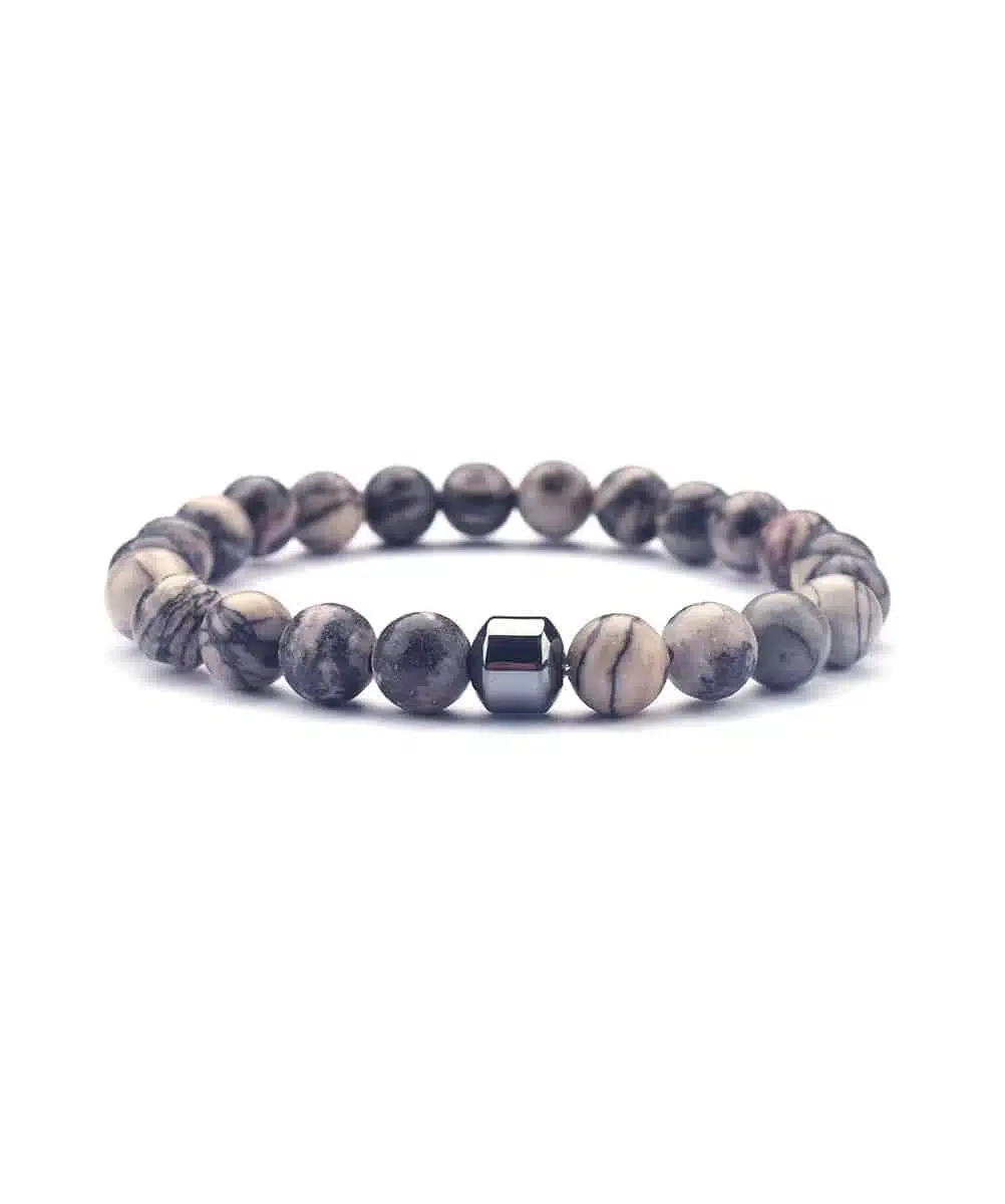 Bracelet en Agate Noir