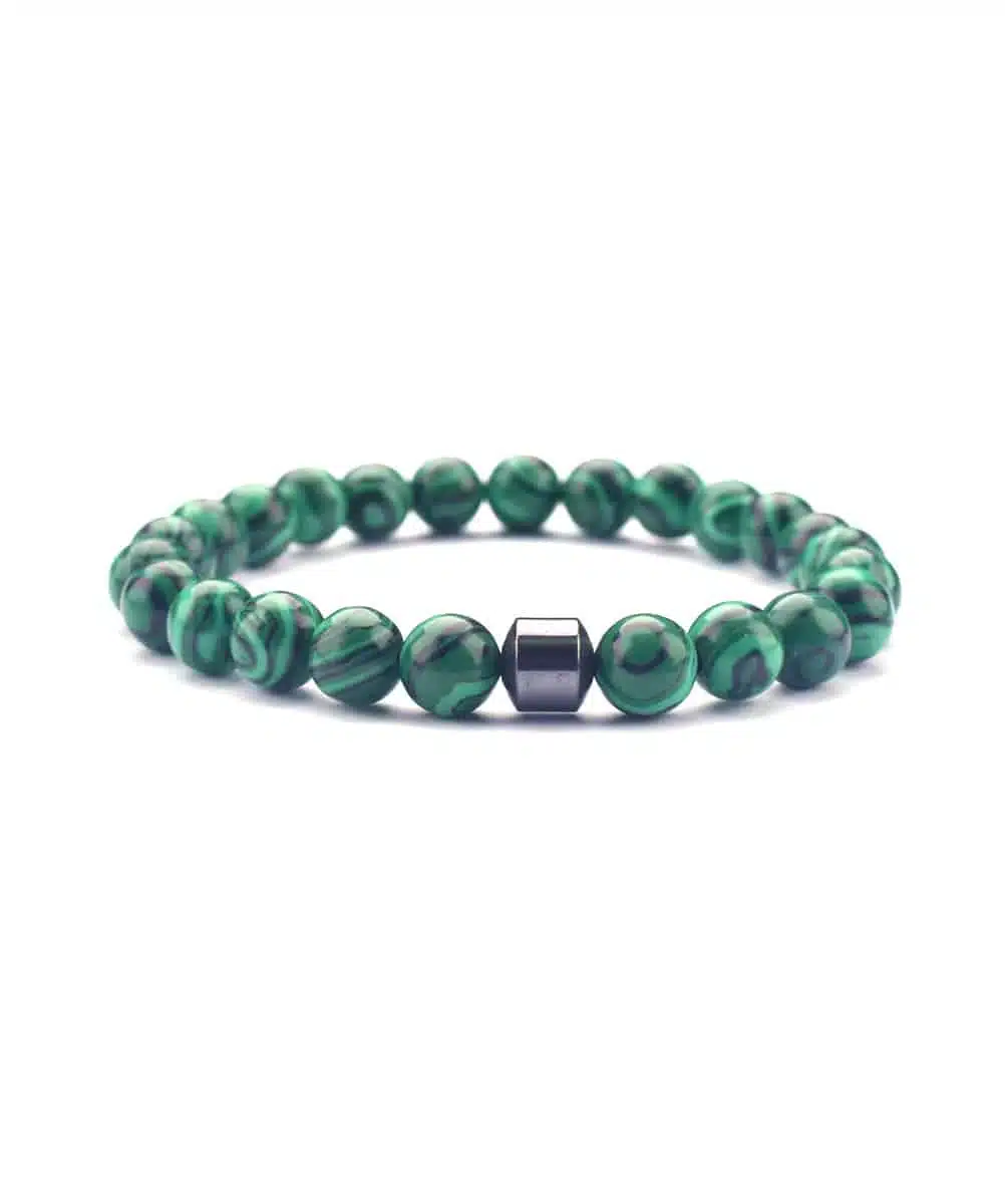 Bracelet Pierre Malachite Verte