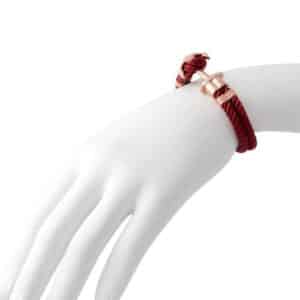 Paul Hewitt Bracelet Nylon Dunkelrot Dark Berry RoseGold PH PH N R Db XSa