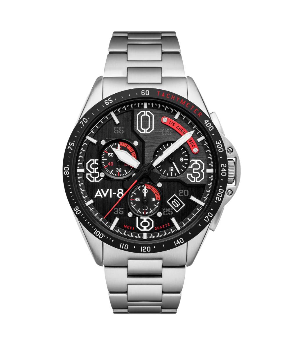  Montre AVI-8 P-51 Mustang - Quartz Chronographe - AV-4077-11