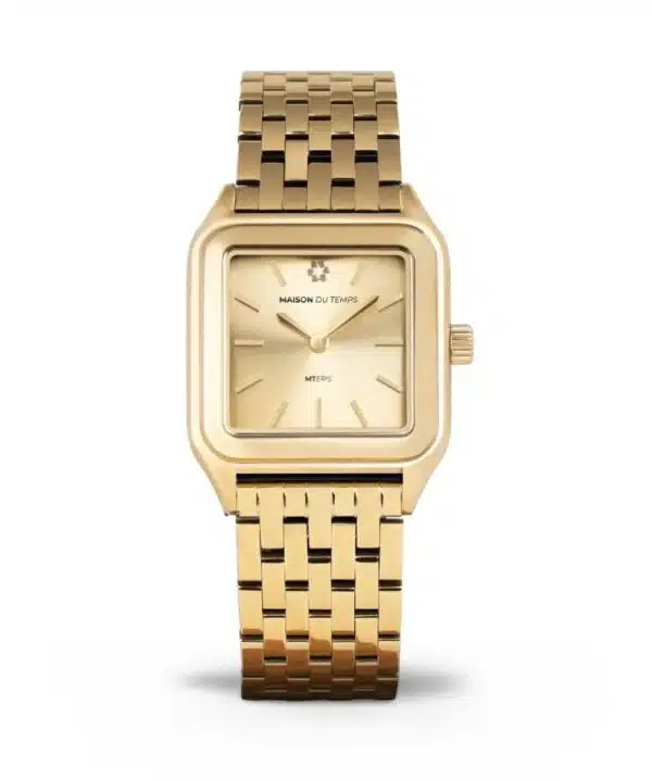 Maison du Temps MTERIS CHAMPAGNE DORE JAUNE ACIER