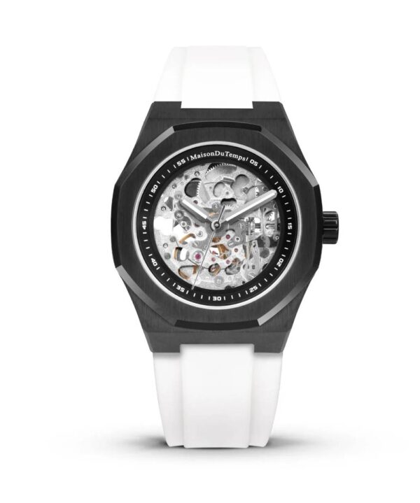 Maison du temps Watch MT BETA SQUELETTE BLACK EDITION BLANC