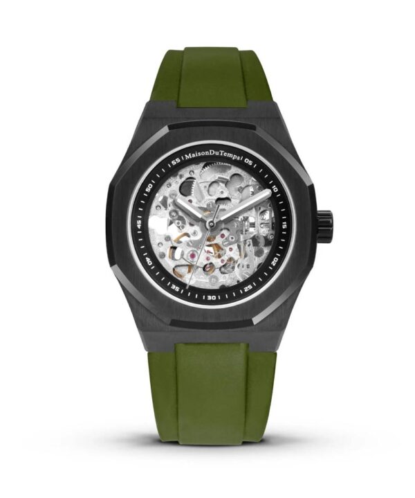Maison du temps Watch MT BETA SQUELETTE BLACK EDITION KAKI