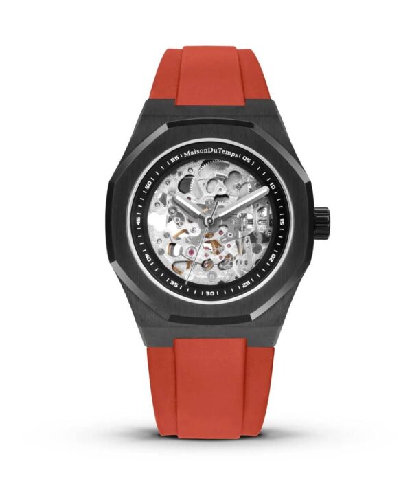 Maison du temps Watch MT BETA SQUELETTE BLACK EDITION ROUGE