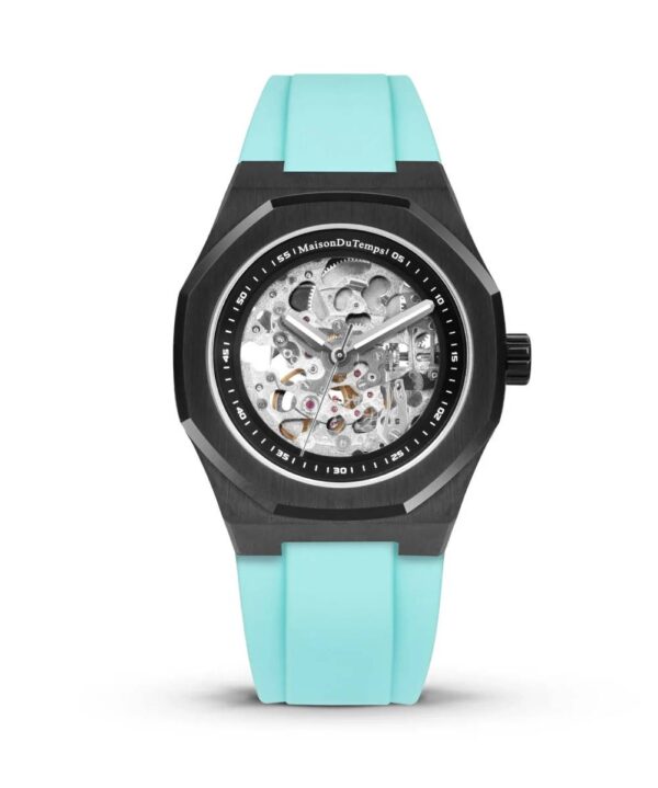 Maison du temps Watch MT BETA SQUELETTE BLACK EDITION TURQUOISE