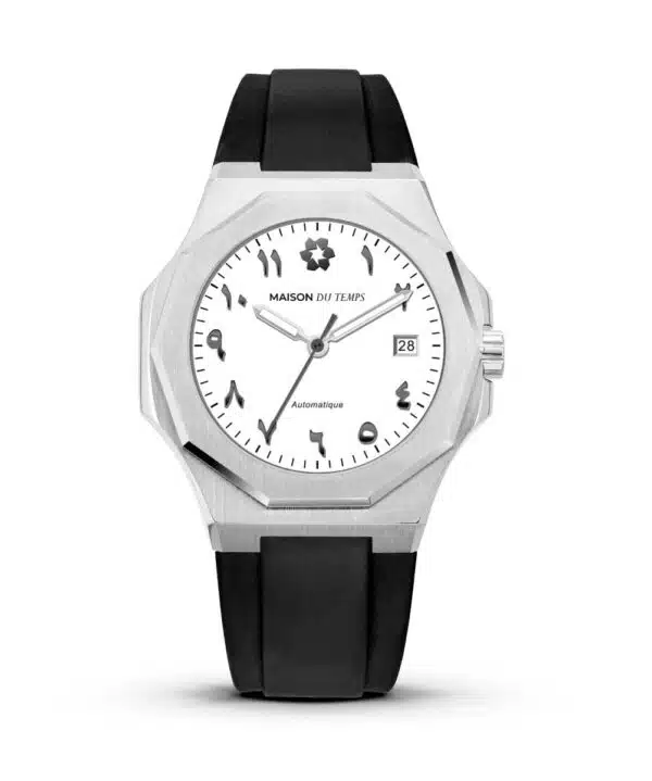 Maison du temps Watch MT ZETA ARABIC BLANC SILICONE NOIR