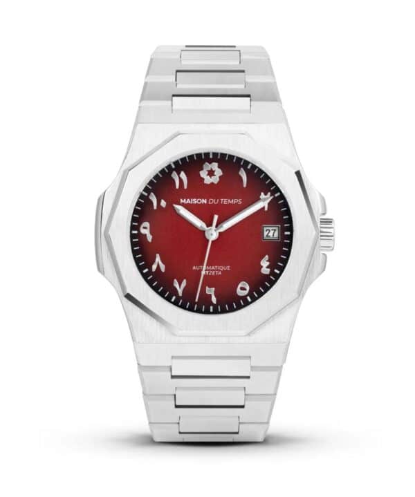 Maison du temps Watch MT ZETA ARABIC ROUGE ACIER